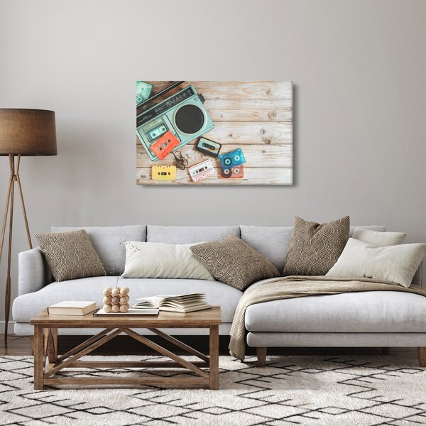 Slika - Retro radio (90x60 cm)