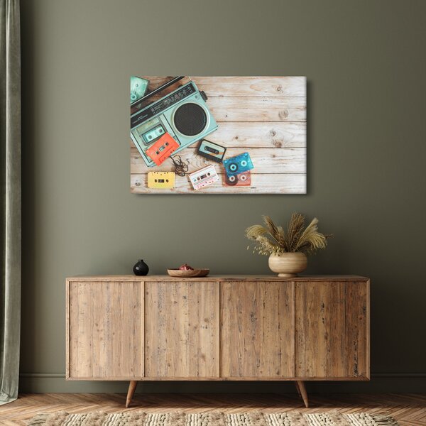 Slika - Retro radio (90x60 cm)