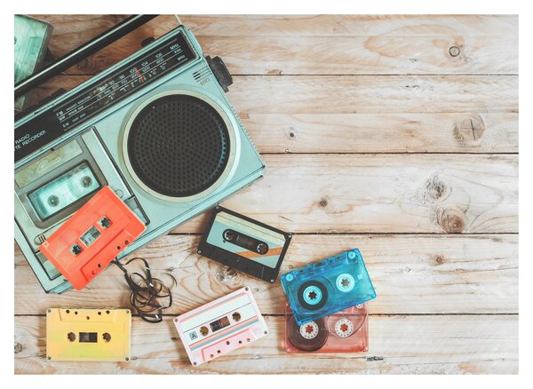 Slika - Retro radio (70x50 cm)