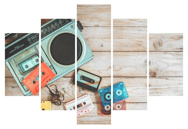 Slika - Retro radio (150x105 cm)
