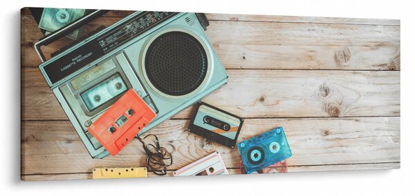 Slika - Retro radio (120x50 cm)