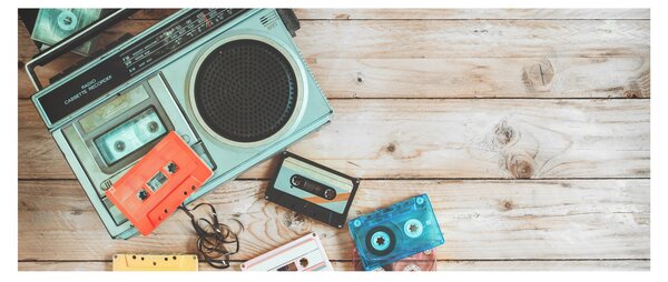 Slika - Retro radio (120x50 cm)