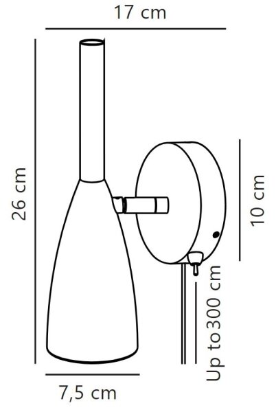 DFTP by Nordlux - Zidna reflektorska svjetiljka PURE 1xGU10/8W/230V siva