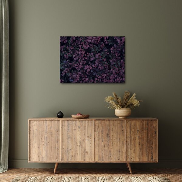 Slika temno rdečih listov (70x50 cm)