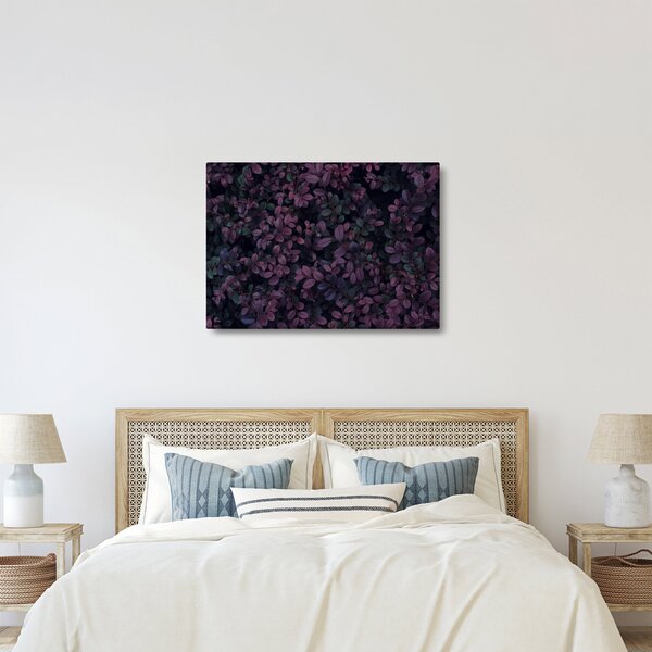 Slika temno rdečih listov (70x50 cm)
