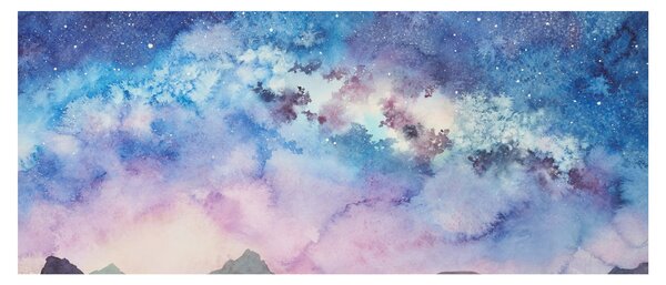 Slika - Mlečna cesta, akvarel (120x50 cm)