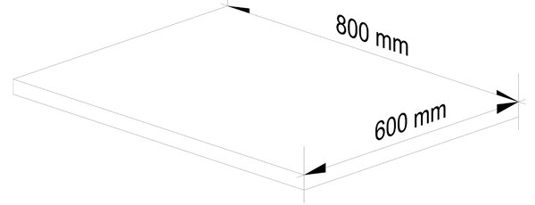 Zondo.hr Radna ploča Ozara S80 (hrast sonoma). Akcija -13%. 1069452