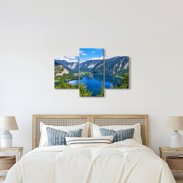 Slika - Hallstattsko jezero, Hallstatt, Avstrija (90x60 cm)
