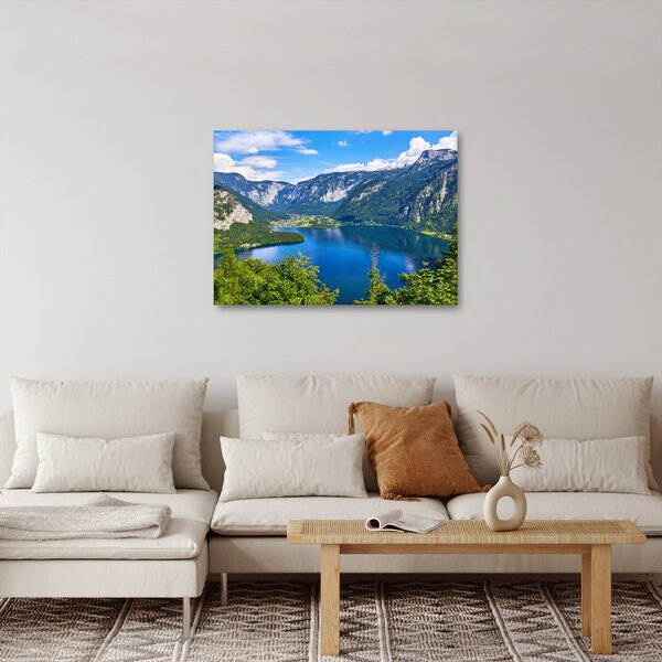 Slika - Hallstattsko jezero, Hallstatt, Avstrija (70x50 cm)