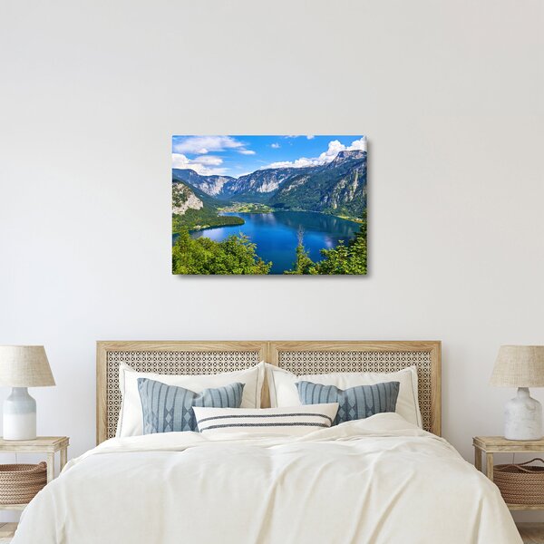 Slika - Hallstattsko jezero, Hallstatt, Avstrija (70x50 cm)