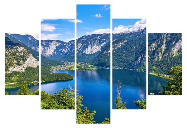 Slika - Hallstattsko jezero, Hallstatt, Avstrija (150x105 cm)