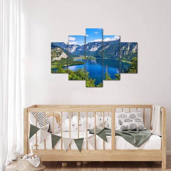 Slika - Hallstattsko jezero, Hallstatt, Avstrija (150x105 cm)