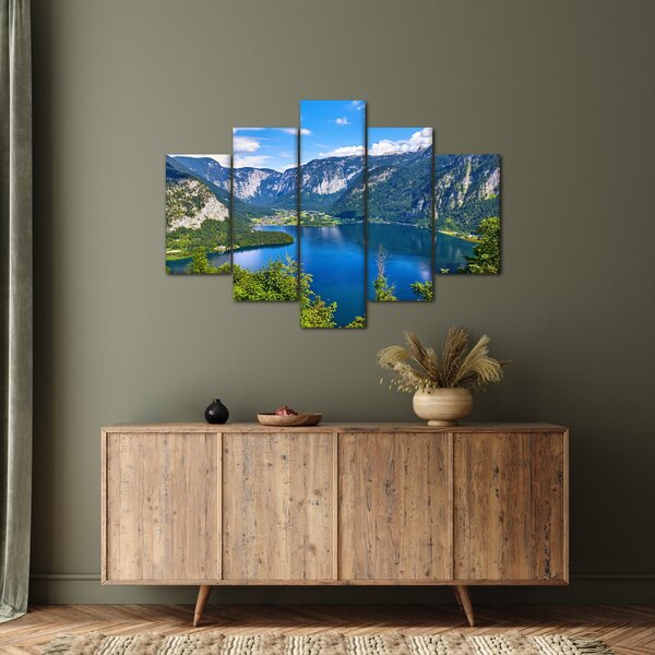 Slika - Hallstattsko jezero, Hallstatt, Avstrija (150x105 cm)