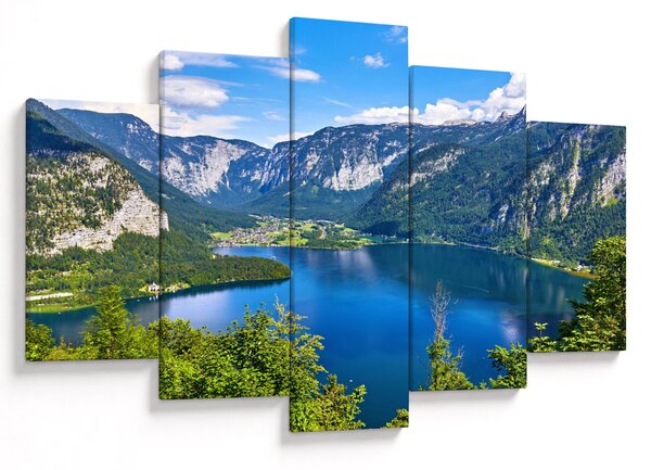 Slika - Hallstattsko jezero, Hallstatt, Avstrija (150x105 cm)