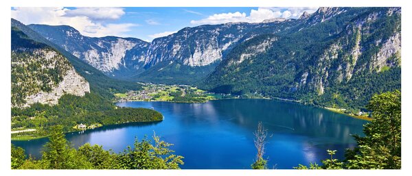 Slika - Hallstattsko jezero, Hallstatt, Avstrija (120x50 cm)