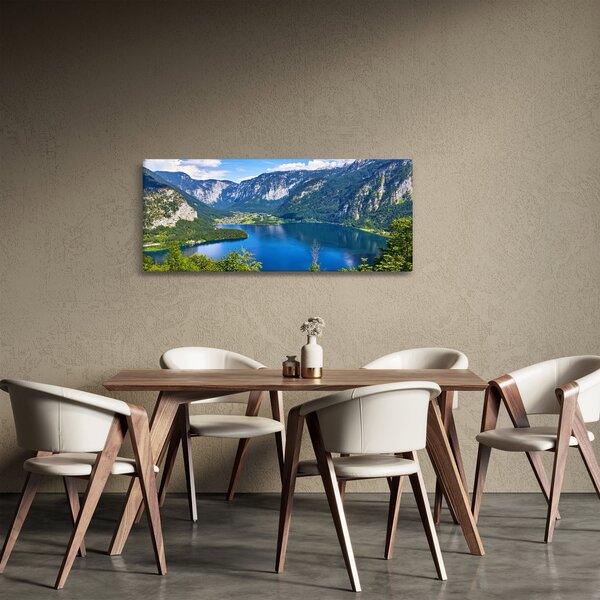 Slika - Hallstattsko jezero, Hallstatt, Avstrija (120x50 cm)