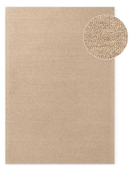 Ručno rađen vunen tepih u prirodnoj boji 140x200 cm Puristic Knots – Elle Decoration