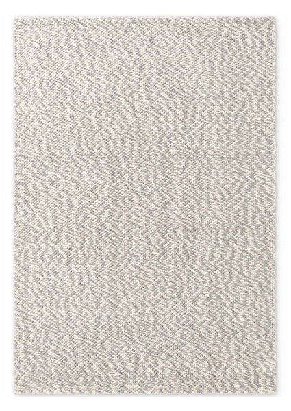 Svijetlo sivi/krem ručno rađen vunen tepih 140x200 cm Lyon Beans – Elle Decoration