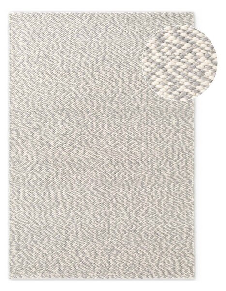 Svijetlo sivi/krem ručno rađen vunen tepih 140x200 cm Lyon Beans – Elle Decoration