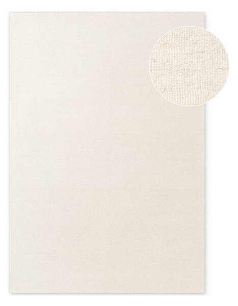 Krem ručno rađen vunen tepih 160x230 cm Puristic Knots – Elle Decoration