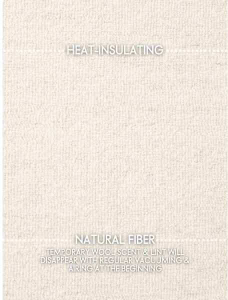 Krem ručno rađen vunen tepih 160x230 cm Puristic Knots – Elle Decoration