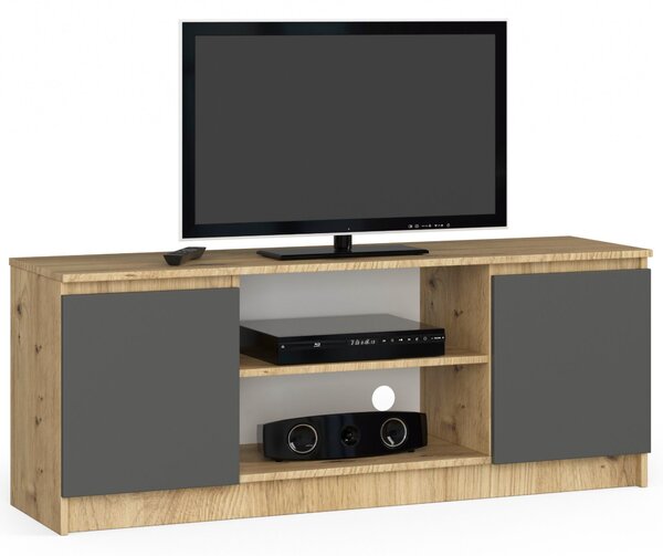 TV stolić Kenji (hrast artisan + siva)