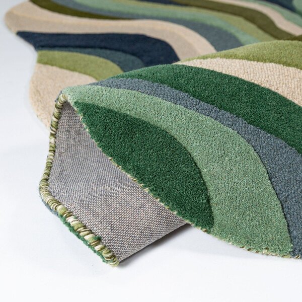 Zeleni ručno rađen vunen tepih 160x230 cm Envy Wool – Flair Rugs