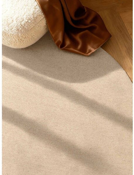 Bež ručno rađen vunen okrugao tepih ø 200 cm Puristic Knots – Elle Decoration