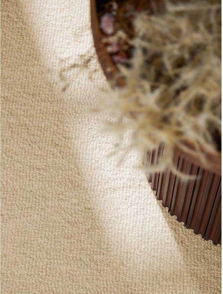 Bež ručno rađen vunen okrugao tepih ø 200 cm Puristic Knots – Elle Decoration