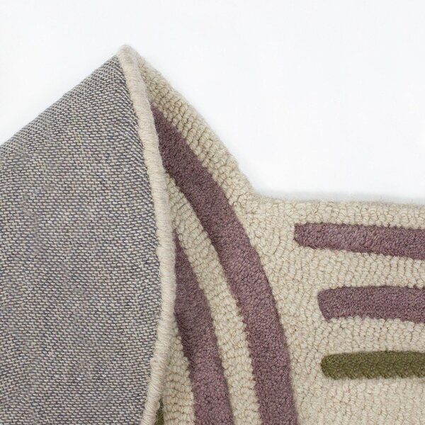 Zeleni ručno rađen vunen tepih 140x200 cm Spiral Shaped – Flair Rugs