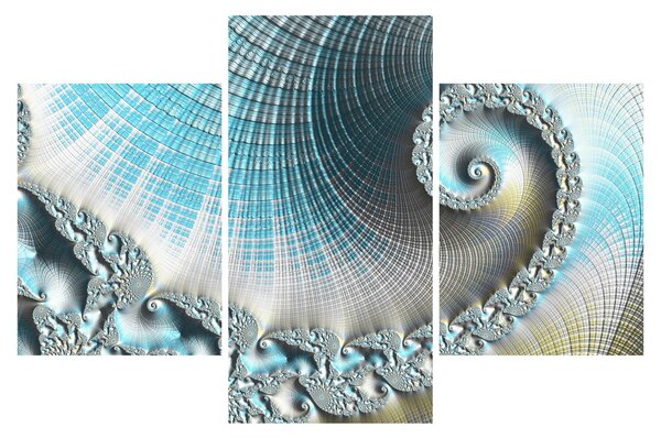 Teksturirana spiralna slika (90x60 cm)