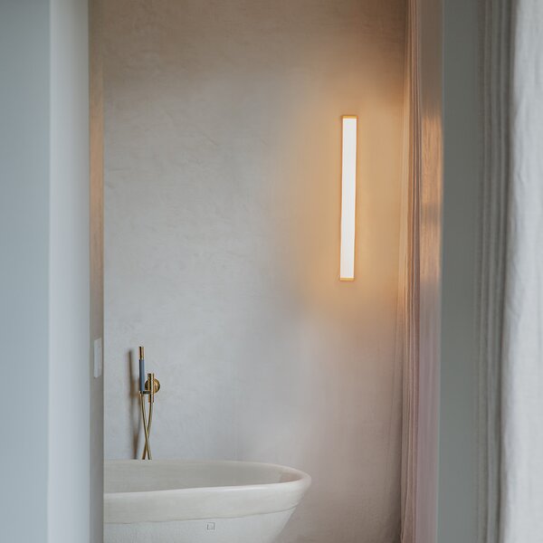 Zidna svjetiljka za kupaonicu od mesinga 62 cm uklj. LED IP44 - Cascada