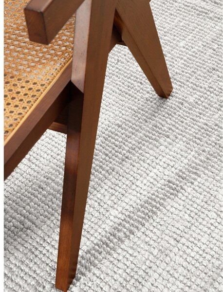 Svijetlo sivi obostrani/ručno rađen juten okrugao tepih ø 160 cm Bouclé Jaipur – Hanse Home
