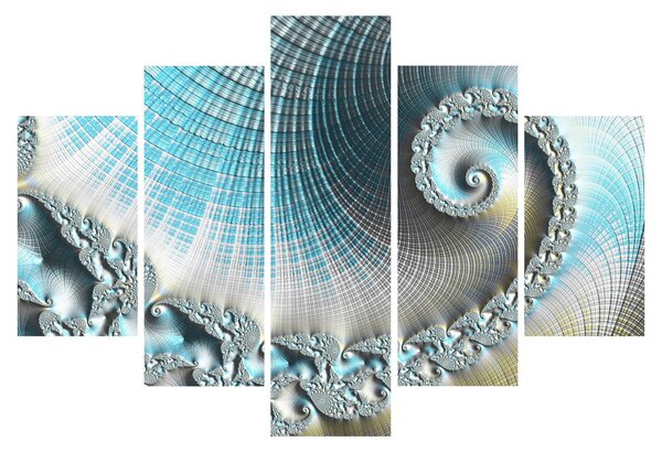 Teksturirana spiralna slika (150x105 cm)