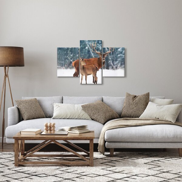 Slika jelena s srno (90x60 cm)