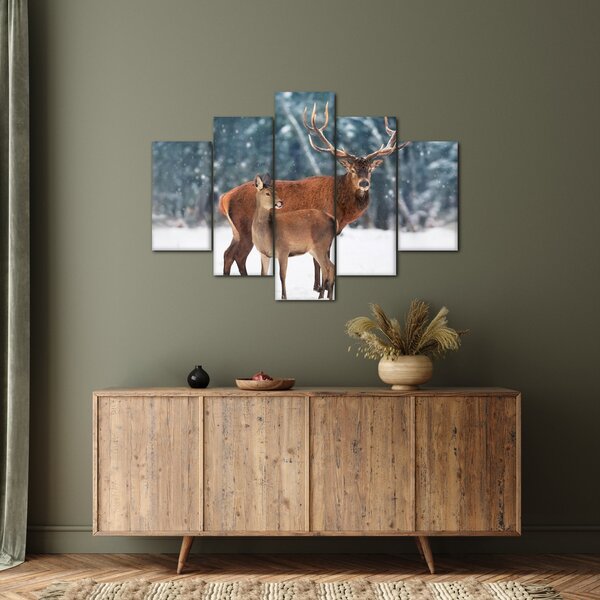 Slika jelena s srno (150x105 cm)