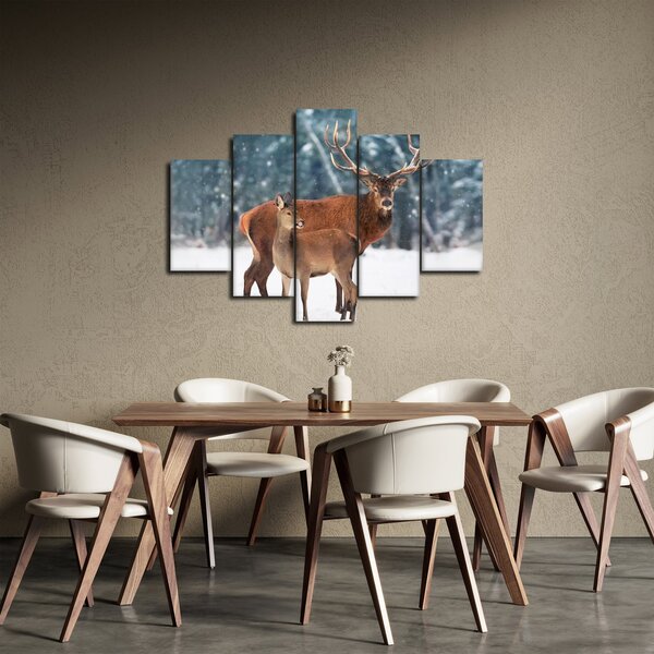 Slika jelena s srno (150x105 cm)
