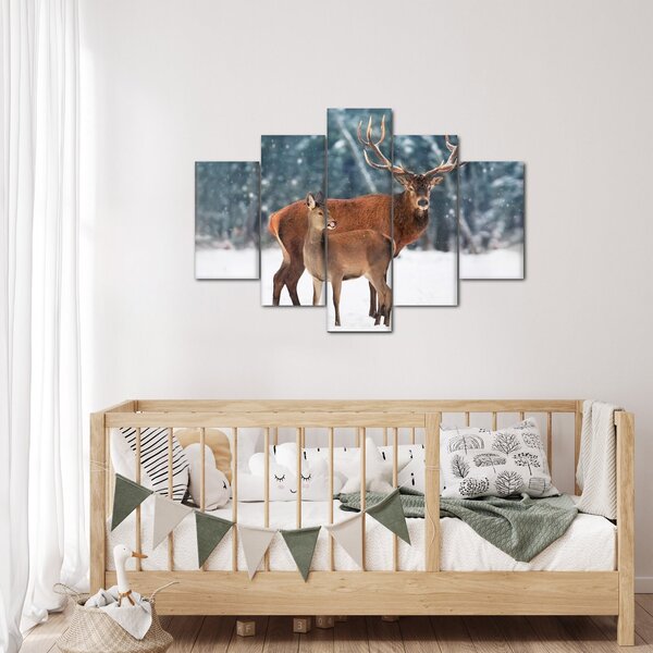 Slika jelena s srno (150x105 cm)
