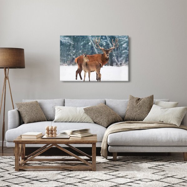 Slika jelena s srno (90x60 cm)