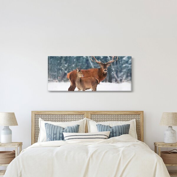 Slika jelena s srno (120x50 cm)