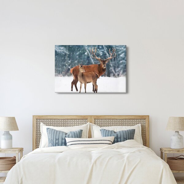 Slika jelena s srno (90x60 cm)