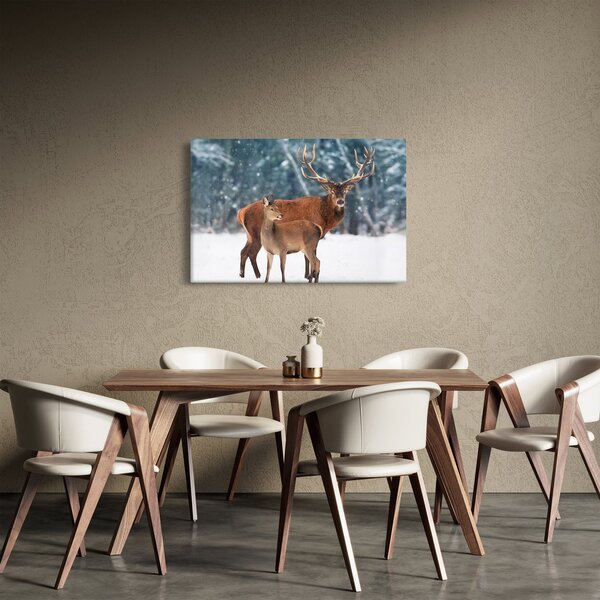 Slika jelena s srno (90x60 cm)