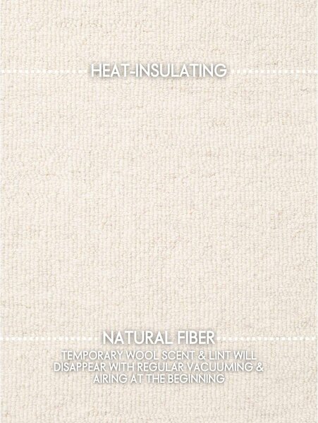 Krem ručno rađen vunen okrugao tepih ø 200 cm Puristic Knots – Elle Decoration