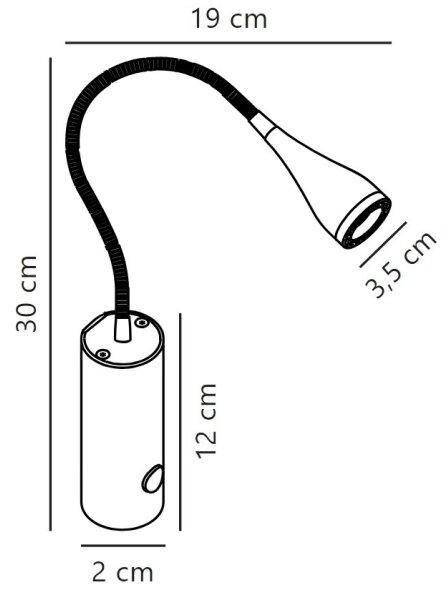 Nordlux - LED Zidna reflektorska svjetiljka MENTO LED/3W/230V