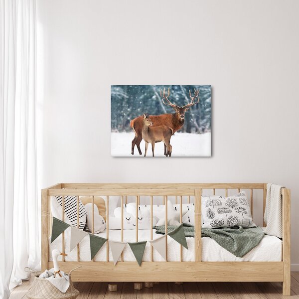 Slika jelena s srno (70x50 cm)