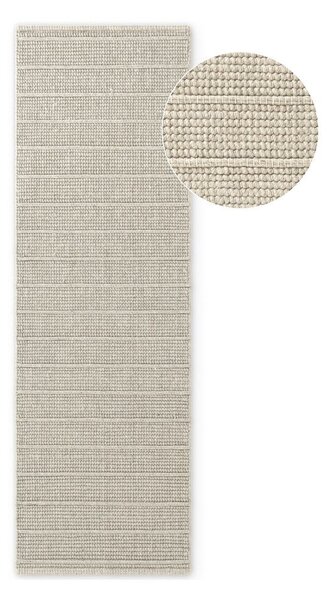 Krem ručno rađena vunena staza 80x250 cm Camden Parker – Ted Baker