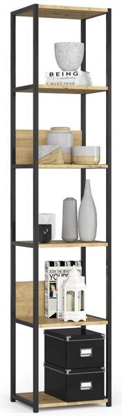 Zondo.hr Regal Izumi (crna + hrast artisan). Akcija -8%. 1071301