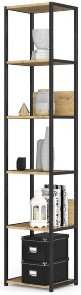 Zondo.hr Regal Izumi (crna + hrast artisan). Akcija -8%. 1071301