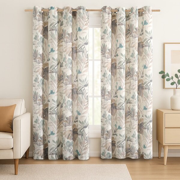 Krem/prljavo plava zavjesa 135x250 cm Celesta – Restilo
