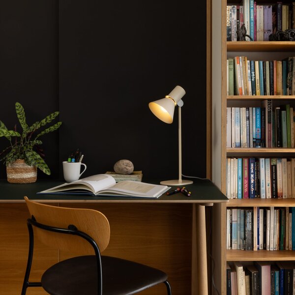 Anglepoise Stolna lampa Type 80 T1, bež, 48 cm, metal, Bež, Dnevni boravak/blagovaonica, Aluminij